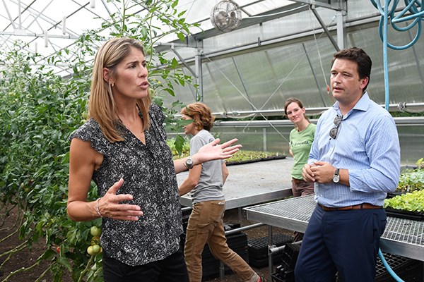 U.S. Rep Lori Trahan visits the Urban Agriculture Greenhouse