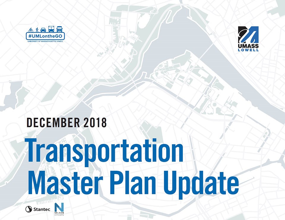 Cover of UMass Lowell Transportation Master Plan Update 2018