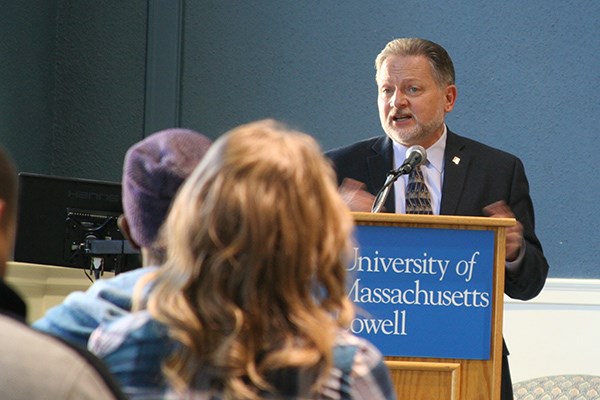Vice Chancellor Steve Tello talks about entrepreneurship programs at UMass Lowell