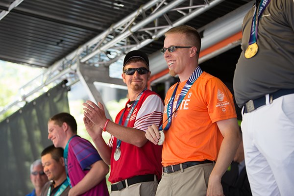 Tyler Lagasse ties for silver at the 2018 Special Olympics USA Games with Peter Condon