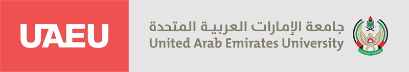 United Arab Emirates University to the right of a seal with an eagle