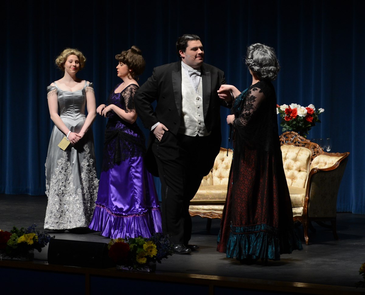 UMass Lowell students perform Lady Windermere's Fan in 2015.