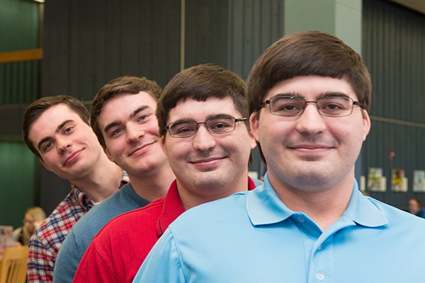 Four Forsyth brothers all study engineering at UMass Lowell.