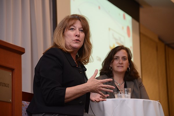 Coca-Cola's Therese Gearhart spoke at the 2017 UML Women's Leadership Conference