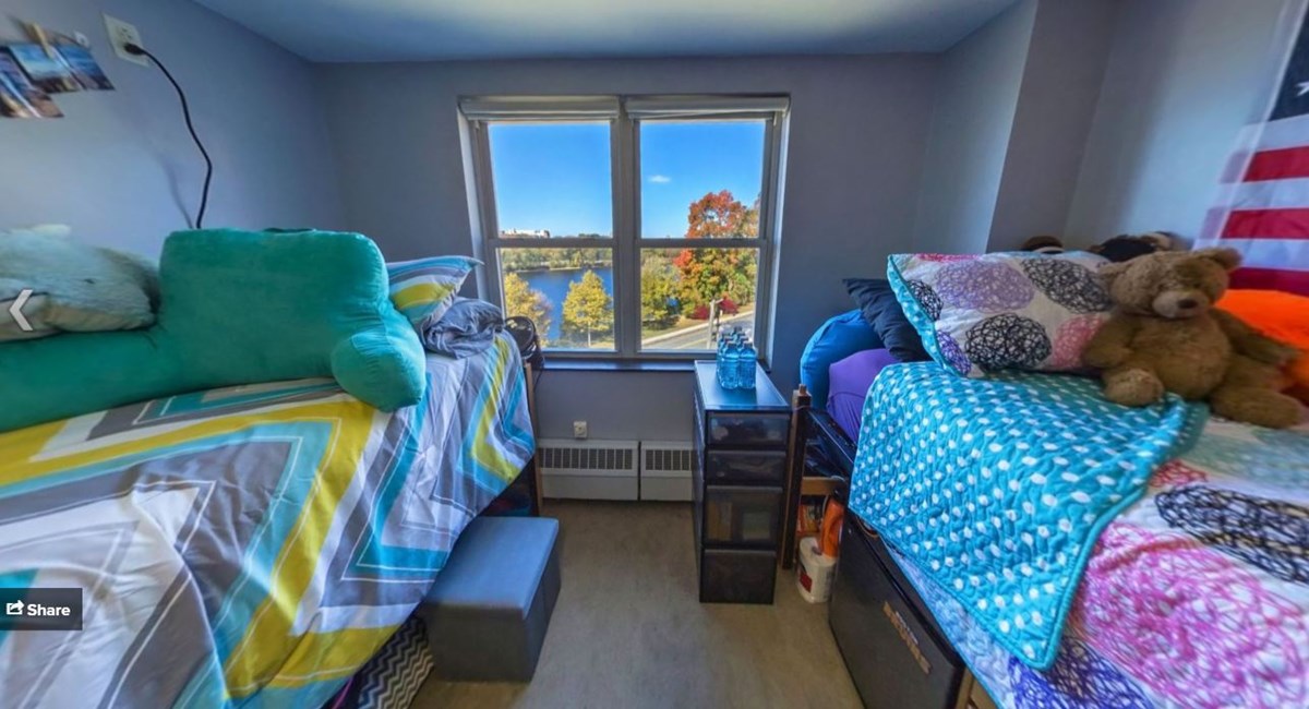 Double bedroom in Sheehy Hall
