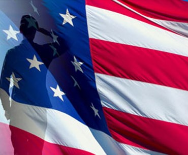 UMass Lowell Veterans Services American Flag