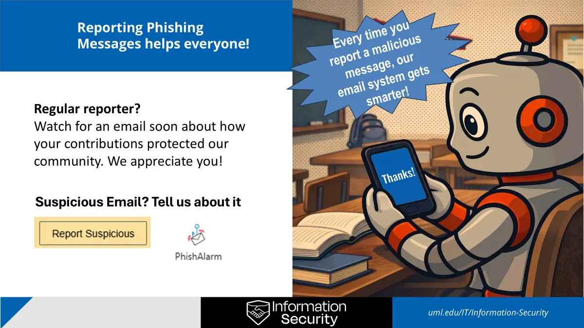 Your Report Helps Others slide info