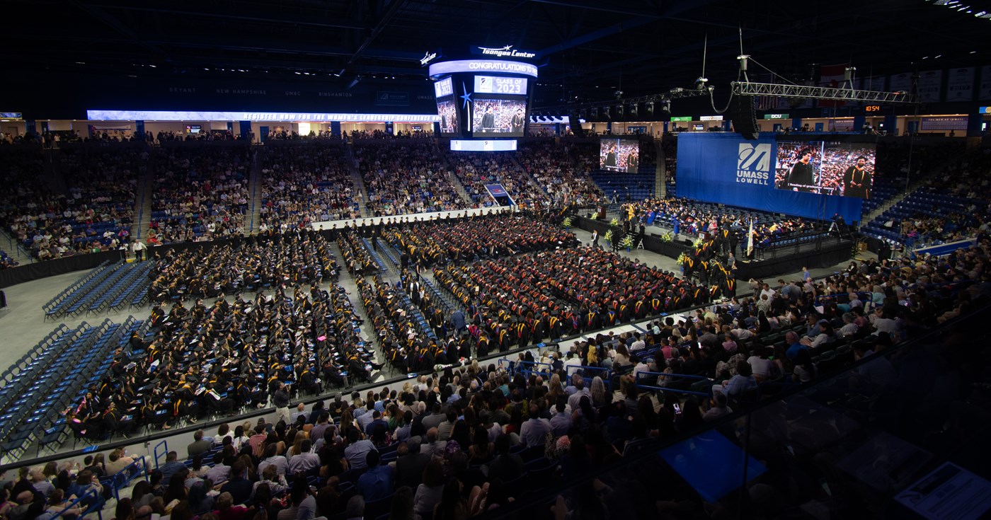 Tsongas Center bowl during Commencement