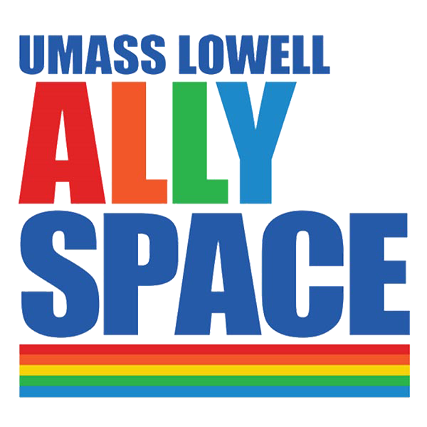 Ally Space logo. UMass Lowell commits to creating an inclusive culture that is welcoming and validating of all identities within the LGBTQ+ community. In accordance with this goal, the university has organized resources throughout campus to support LGBTQ+ students, faculty, and staff. It has also created programs to help educate and provide resources for other members of the campus community to provide effective allyship.