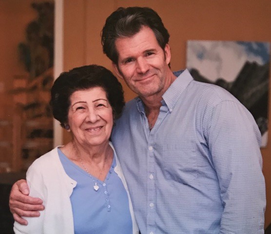 Andre Dubus III and his mother-in-law Mary