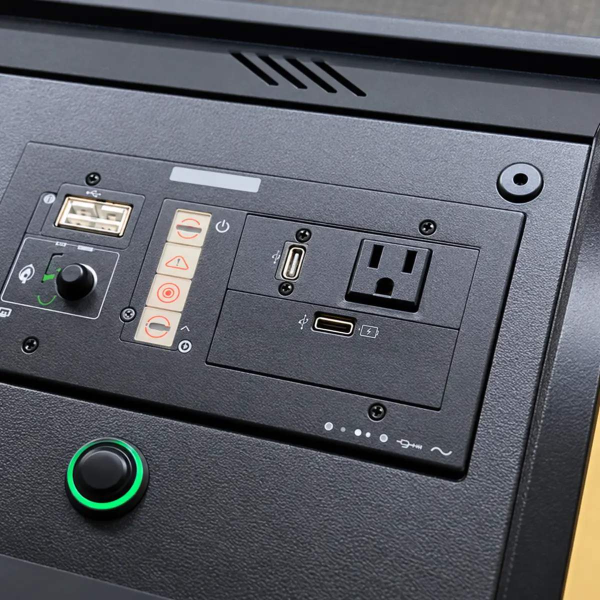 Podium audio system with various inputs and volume control 