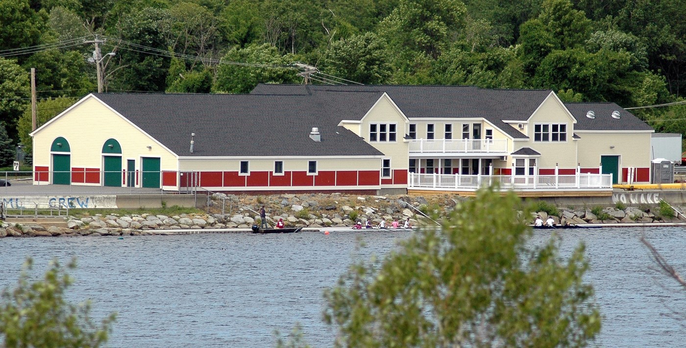 The UMass Lowell Bellegarde Boathouse is home to the UMass Lowell Rowing Team as well as houses the UMass Lowell Kayak Center.