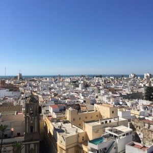 A view from the Cathedral tower in Cadiz, Spain
