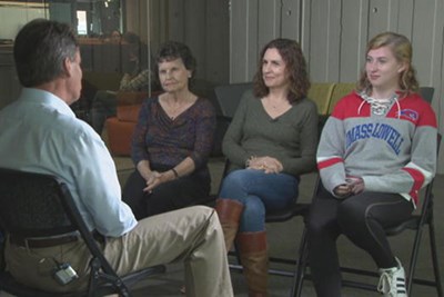 Mary Humble, Deirdre Hutchison and Georgina Hutchison talk to CBS News' Chip Reid.