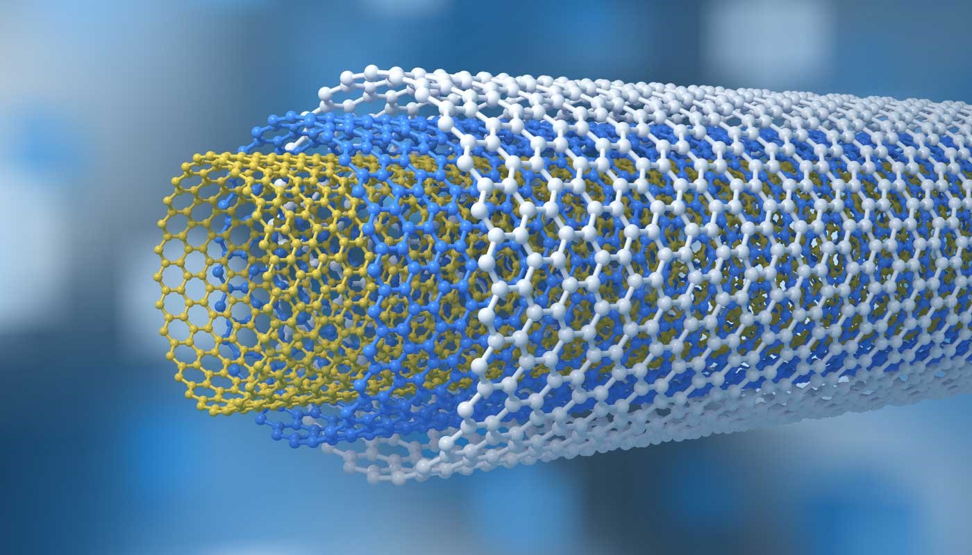 3D rendering of carbon nanotubes