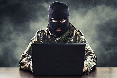Cyber criminal at work