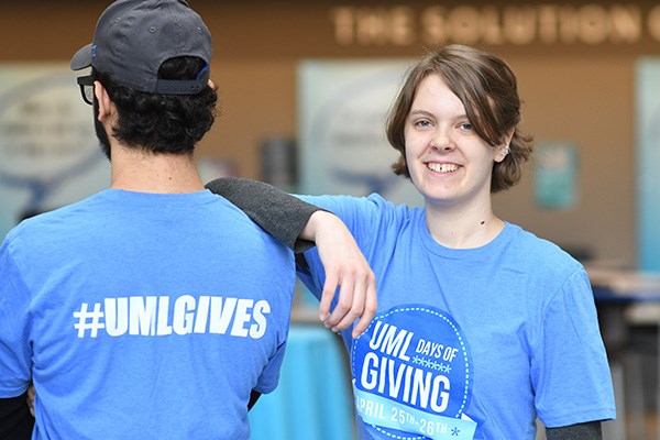 Students in Days of Giving T-shirts