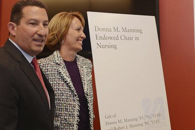 Robert and Donna Manning at the ceremony