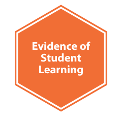 Evidence of student learning graphic
