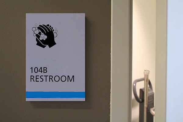 New gender-neutral bathroom sign
