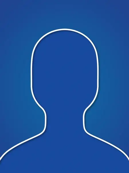 Non-gender silhouette of head and shoulders.