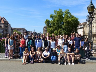A group photo from a trip to Strasbourg, France while on study abroad in Marburg, Germany.