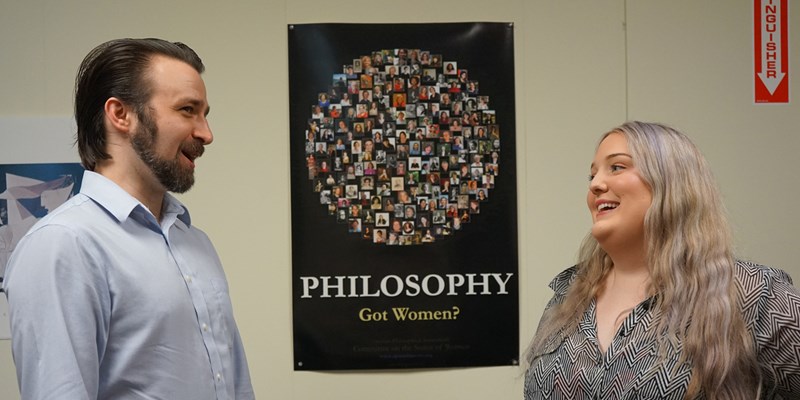 Hannah Daly talks with Asst. Prof. of Philosophy Nick Evans