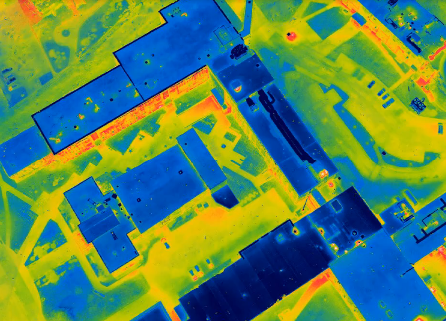 Infrared Scan of buildings