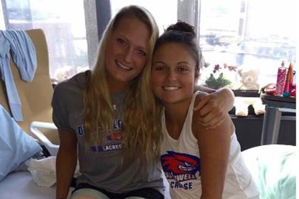 UMass Lowell lacrosse players Kelly Moran and Noelle Lambert are recovering from a moped accident on Martha's Vineyard.