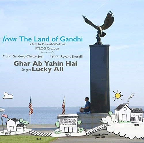 graphic from the movie "From The Land of Ghandi"