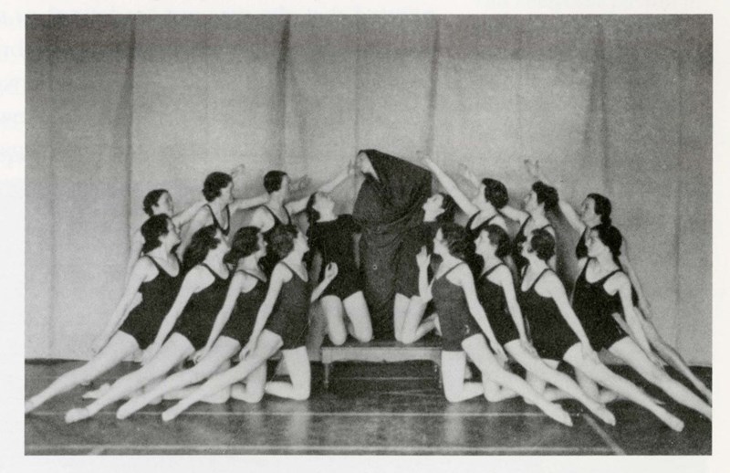 1936 modern dance club from the Lowell Teachers' College