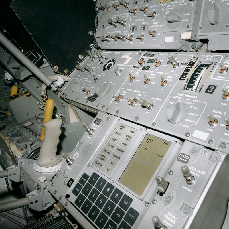 Lunar module cockpit