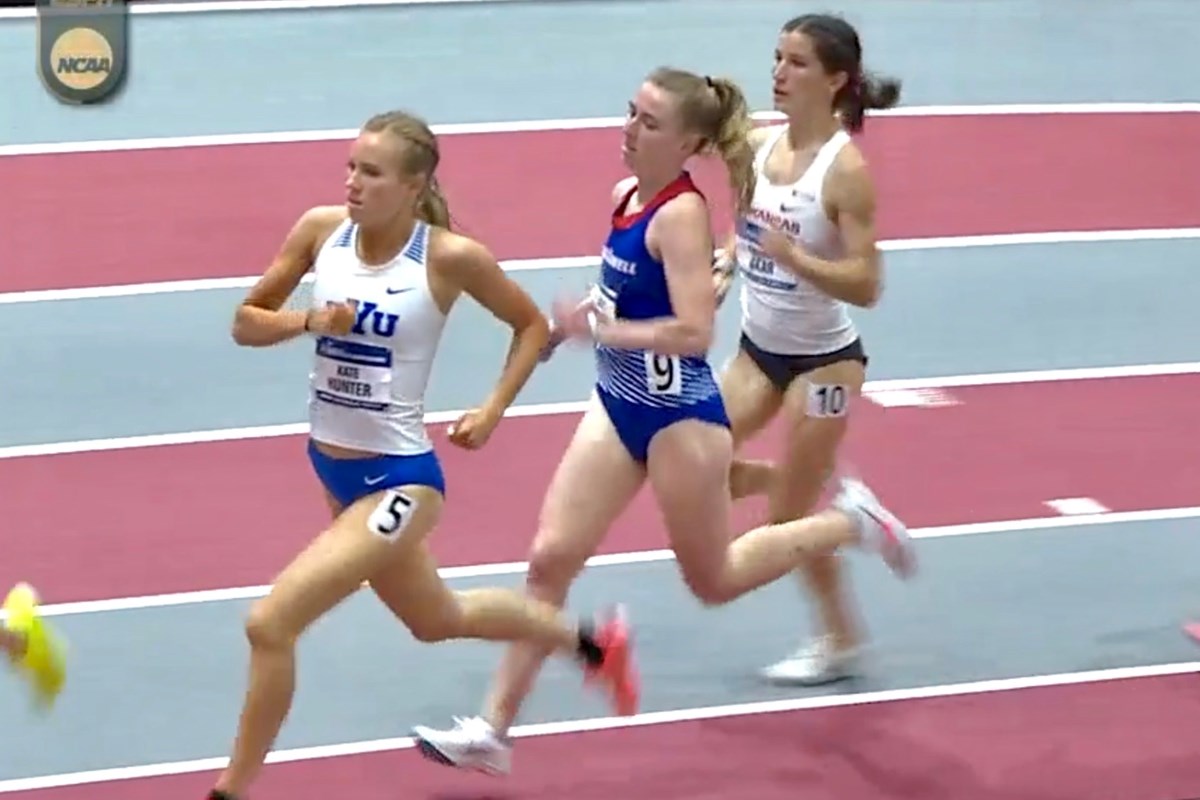 UML's Kaley Richards competes in the national final of the mile