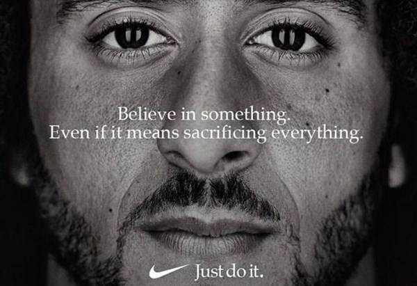 Nike billboard featuring Colin Kaepernick
