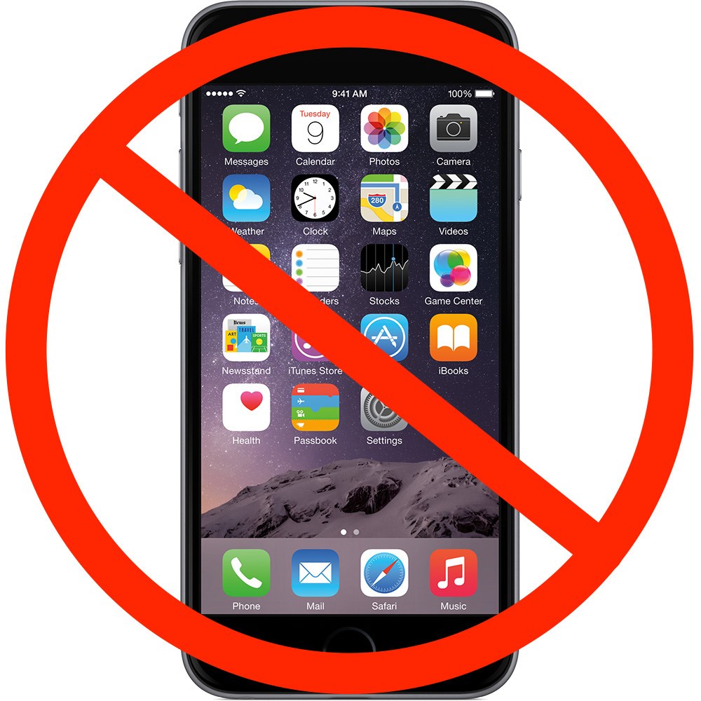 Clipart: no cellphones. At the UMass Lowell Testing Centers: No extra items are allowed in the testing areas. This includes, but is not limited to:  cell phones smart watches eye glass cases pencil boxes, etc. Bringing these materials in with you may be considered as academic dishonesty.