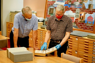 Gray Fitzsimons (left) and Tony Sampas will be at the heart of the team producing the Greater Boston Portuguese-American Digital Archive.