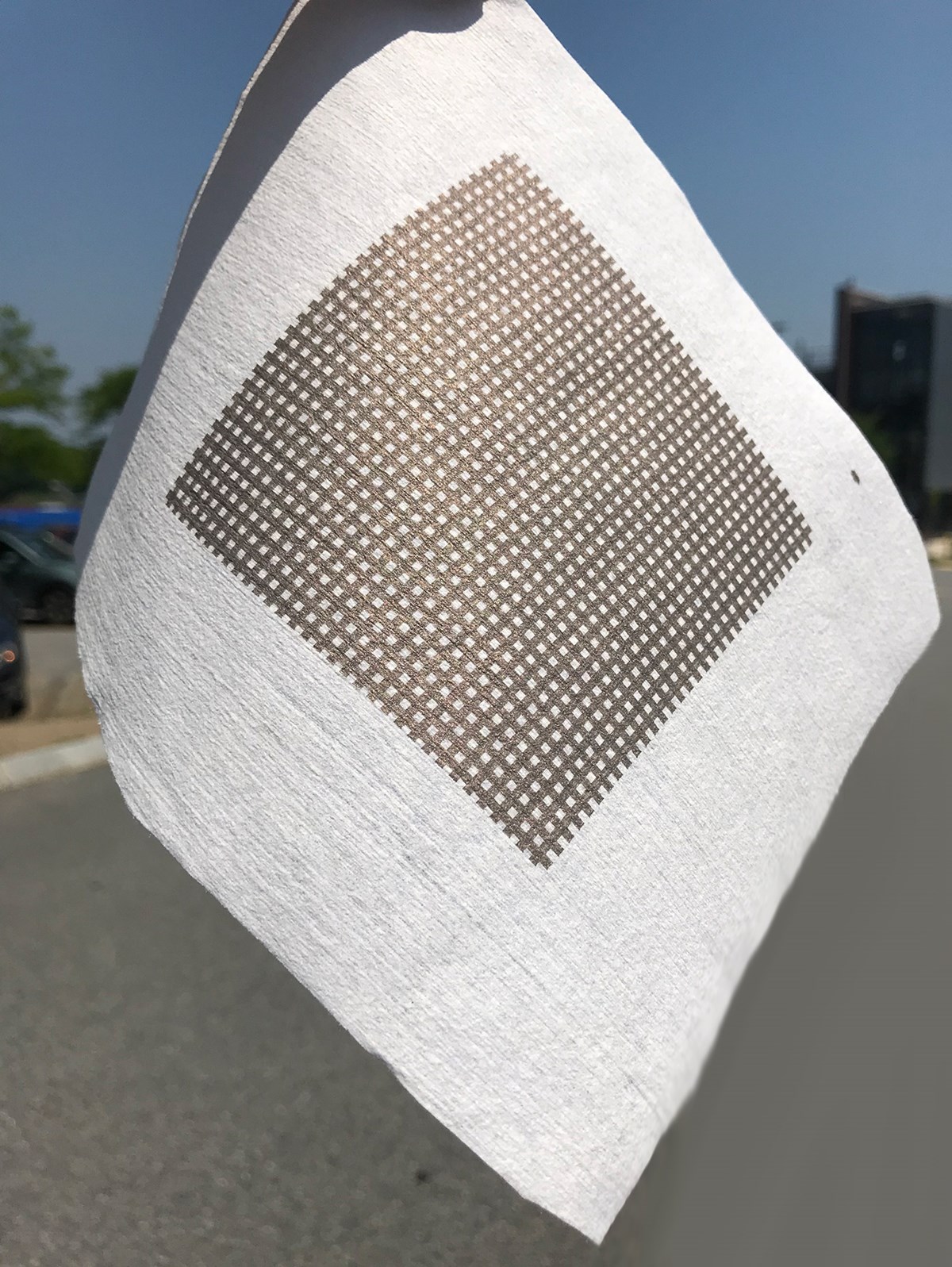 Printed metallic structures on fabric. The UMass Lowell Fabric Discovery Center is home to the first and only site in the nation that integrates discoveries from three Manufacturing USA Innovation Institutes. The synergy between high-tech fabrics and flexible electronics combined with robotics could change the world.