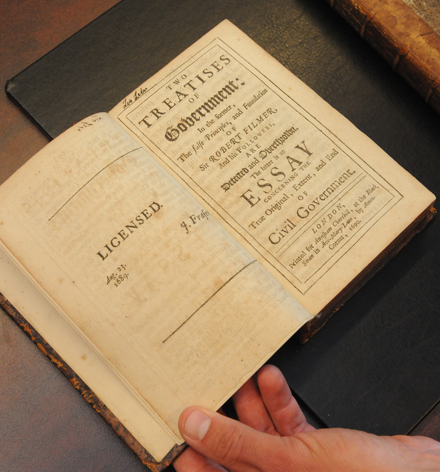 A rare book on display at the 2014 Charles S. Peirce International Centennial Congress.