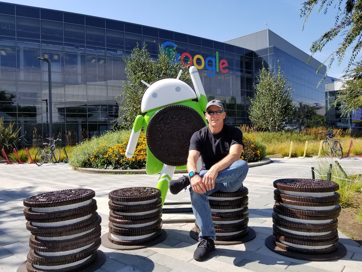 Android co-founder Rich Miner ’86, ’89, ’97 at Google corporate headquarters in Mountain View, Calif., in 2017