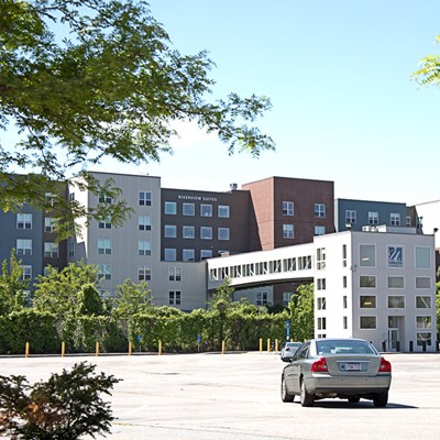 Riverview Suites is a student residence hall on the UMass Lowell campus