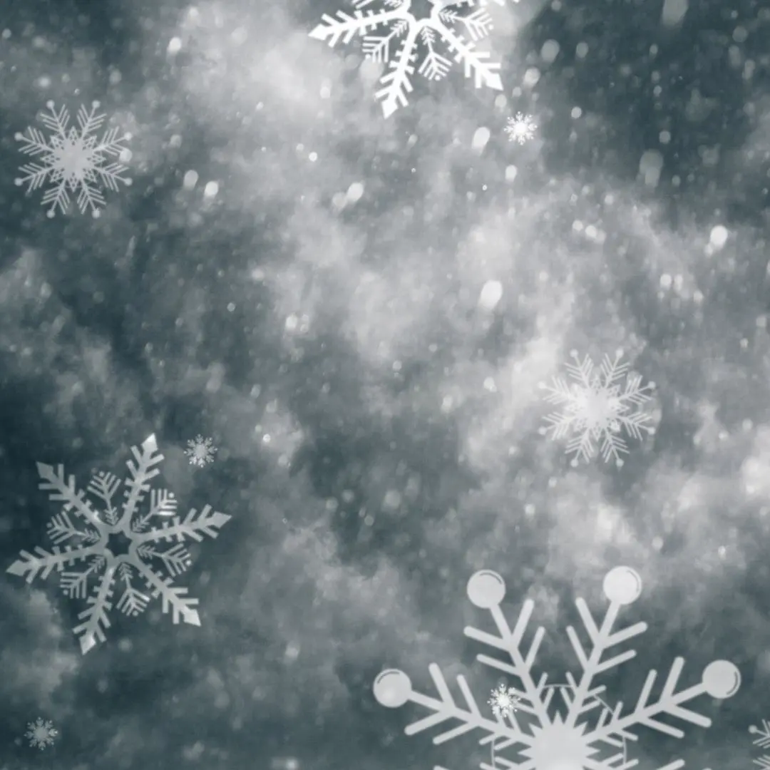snow flakes falling