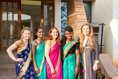On Monday, January 8, 2018 UMass Lowwell study abroad students celebrated culture day by dressing in traditional Indian clothes and showing up to class. 