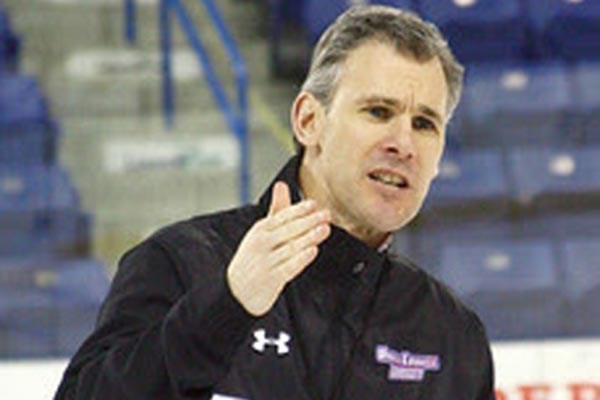 Head coach Norm Bazin leads UMass Lowell into a key season-ending series with BC. 