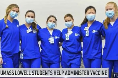 UMass Lowell nursing students