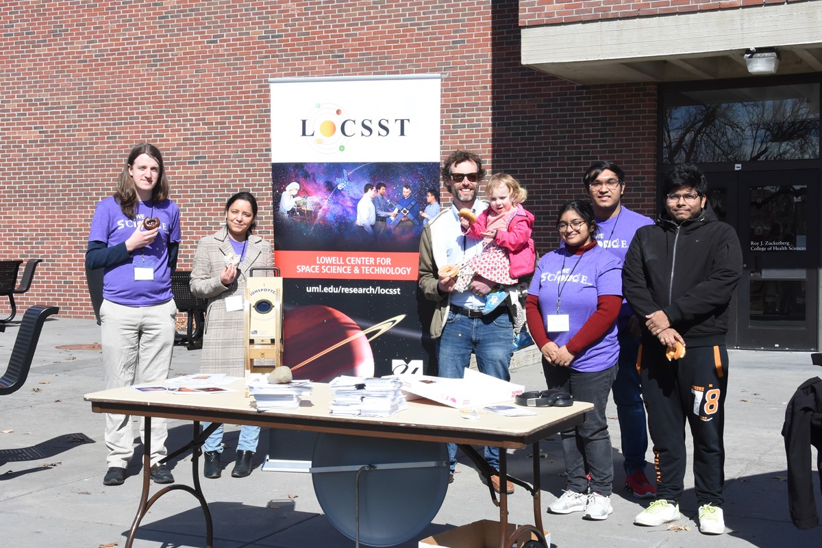 Some members of LoCSST astronomy group who participated in the STEM fair