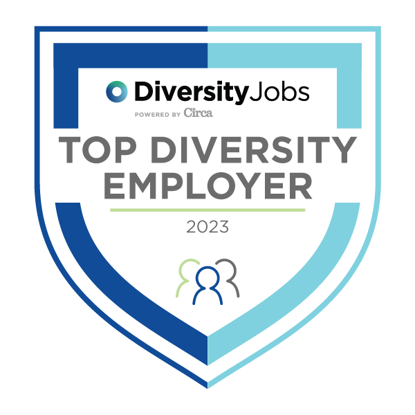 Badge recognizing UMass Lowell as a top diversity employer for 2023