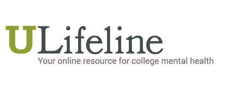 ULifeline-logo. The words ULifeline with these words below it: Your online resource for college mental health.