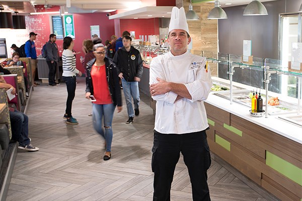 Frank Hurley oversees the food that powers UMass Lowell students. 