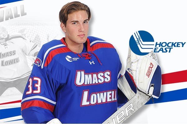 UMass Lowell hockey goalie Tyler Wall