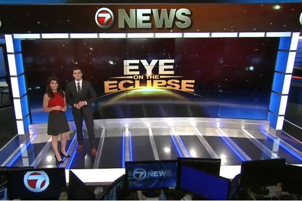 WHDH Newscaster talk about eclipse